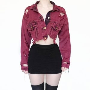 Carmar cropped denim jacket